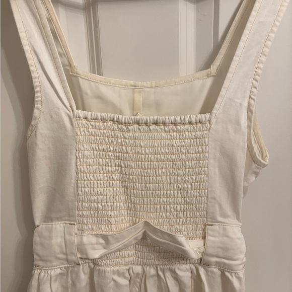 American Eagle Cream denim Jumpsuit - Picture 4 of 6